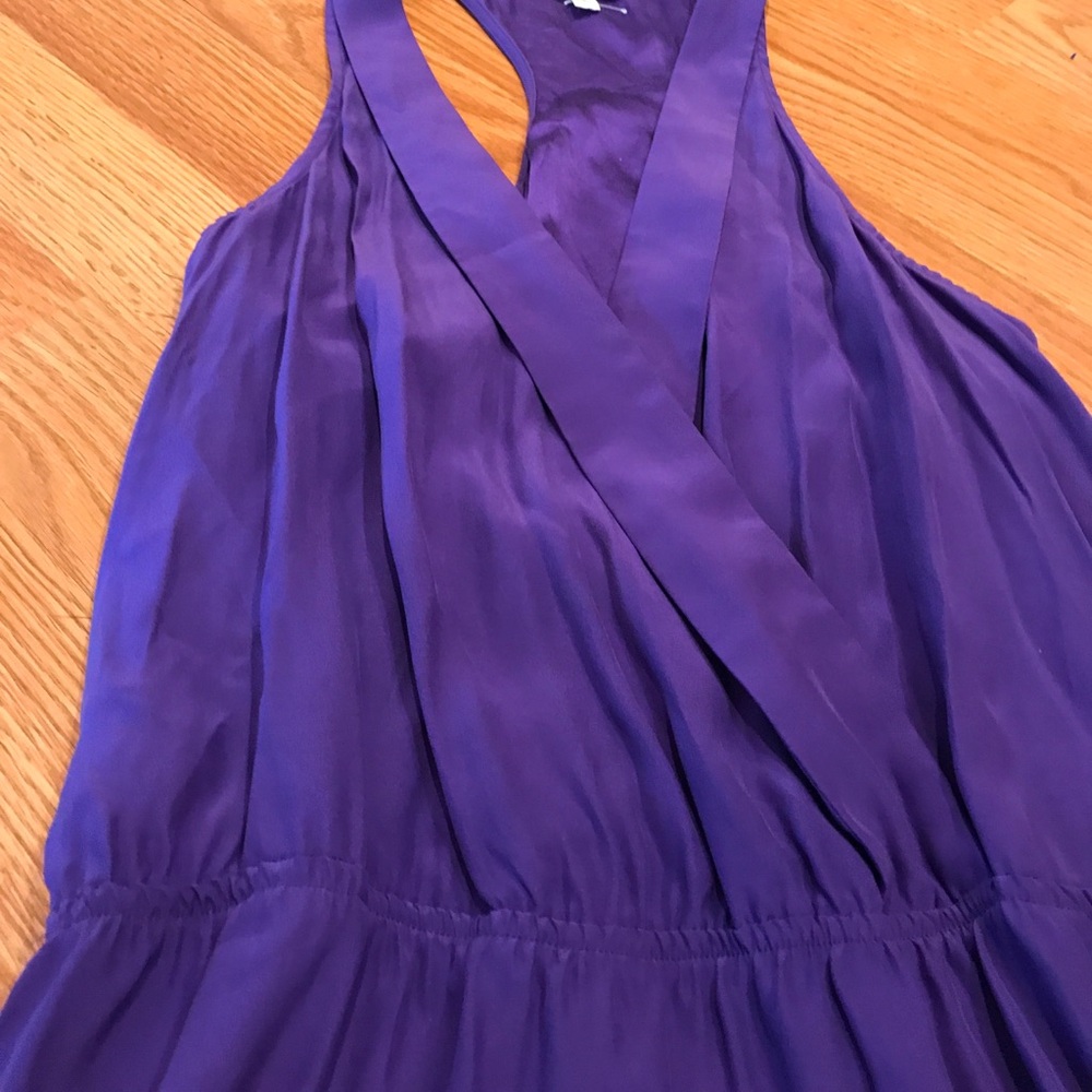 Parker Purple Sleeveless Mini Dress - Picture 3 of 5